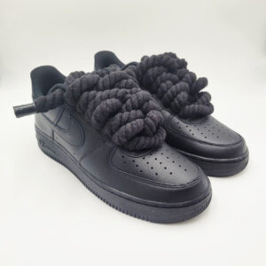 Nike Air Force 1 Black Rope Laces Black