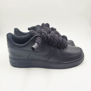 Nike Air Force 1 Black Rope Laces Black