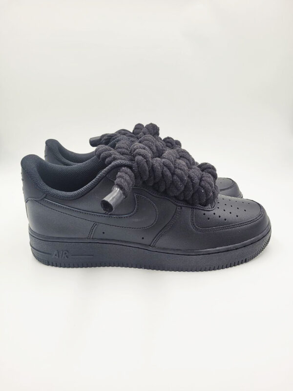 Nike Air Force 1 Black Rope Laces Black