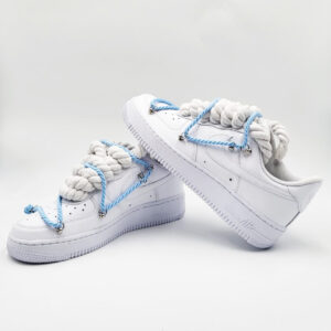 Nike Air Force 1 Custom Rope Laces Copper Blu