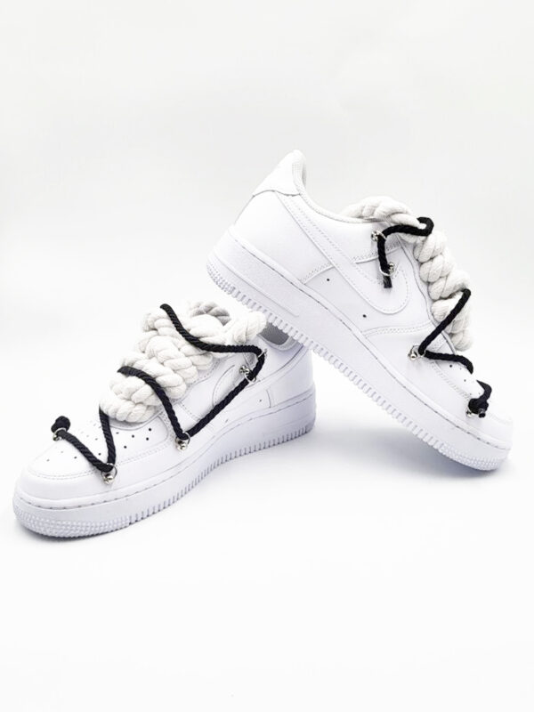 Nike Air Force 1 Rope Laces Double BW