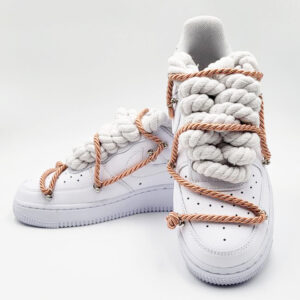 Nike Air Force 1 Custom Rope Laces Copper Rame