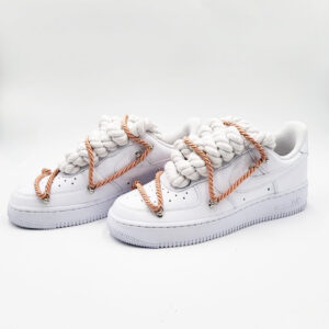 Nike Air Force 1 Custom Rope Laces Copper Rame