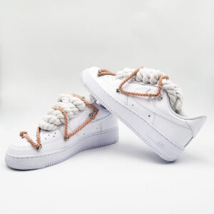 Nike Air Force 1 Custom Rope Laces Copper Rame