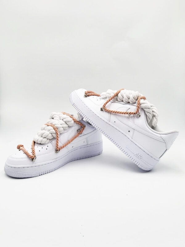 Nike Air Force 1 Custom Rope Laces Copper Rame