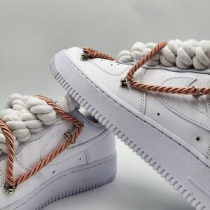 Nike Air Force 1 Custom Rope Laces Copper Rame