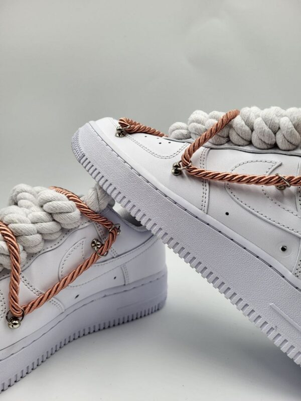 Nike Air Force 1 Custom Rope Laces Copper Rame